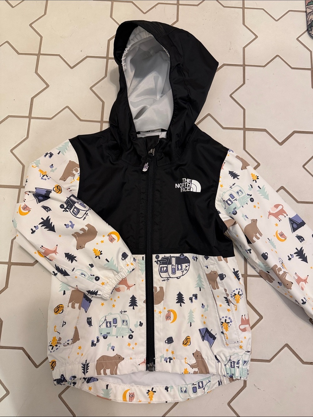Toddler Zipline Rain Jacket Woodland camper